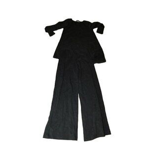 Brynn Walker Size XS Charcoal 2 piece knit Outfit Top + Pants Designer